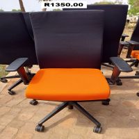 CH5 - Chair swivel  orange & black @ R1350.00 each